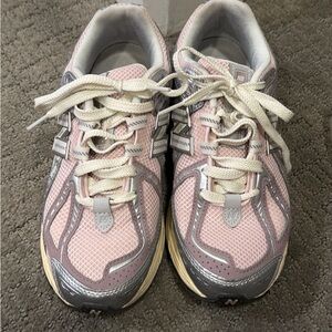 New Balance Light Pink and Gray Running Shoes